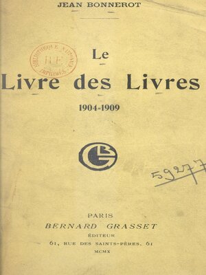 cover image of Le livre des livres